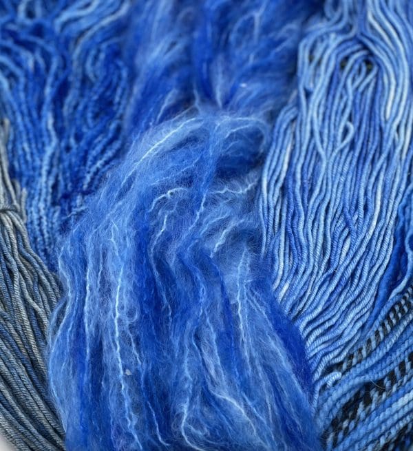 697 Yards, DK Weight, Hand-Dyed Textures in Light Blue